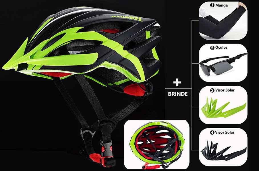 Capacete de Ciclismo Cycabel Unissex + Brinde Surpresa. Shop MultMarcas