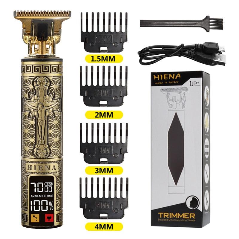 Máquina de corte de cabelo e barba elétrica USB T9 recarregável Shop MultMarcas