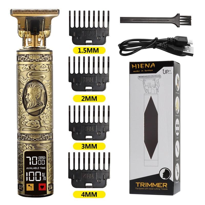 Máquina de corte de cabelo e barba elétrica USB T9 recarregável Shop MultMarcas