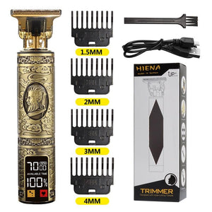 Máquina de corte de cabelo e barba elétrica USB T9 recarregável Shop MultMarcas