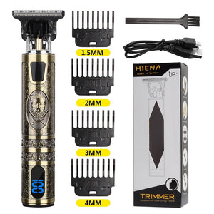 Máquina de corte de cabelo e barba elétrica USB T9 recarregável Shop MultMarcas