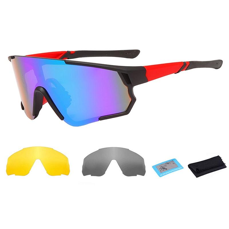 Óculos de sol com lentes polarizadas com 3 lentes para ciclismo Shop MultMarcas