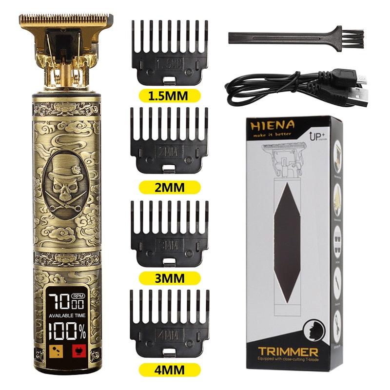 Máquina de corte de cabelo e barba elétrica USB T9 recarregável Shop MultMarcas