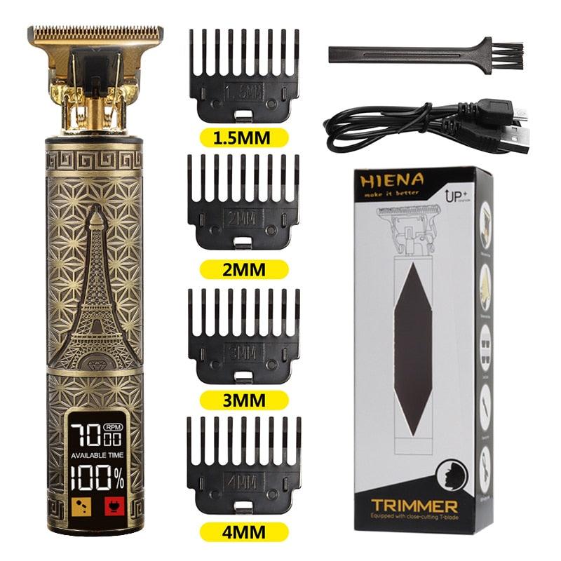 Máquina de corte de cabelo e barba elétrica USB T9 recarregável Shop MultMarcas