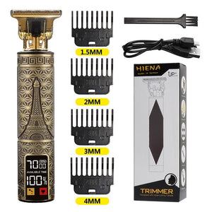 Máquina de corte de cabelo e barba elétrica USB T9 recarregável Shop MultMarcas