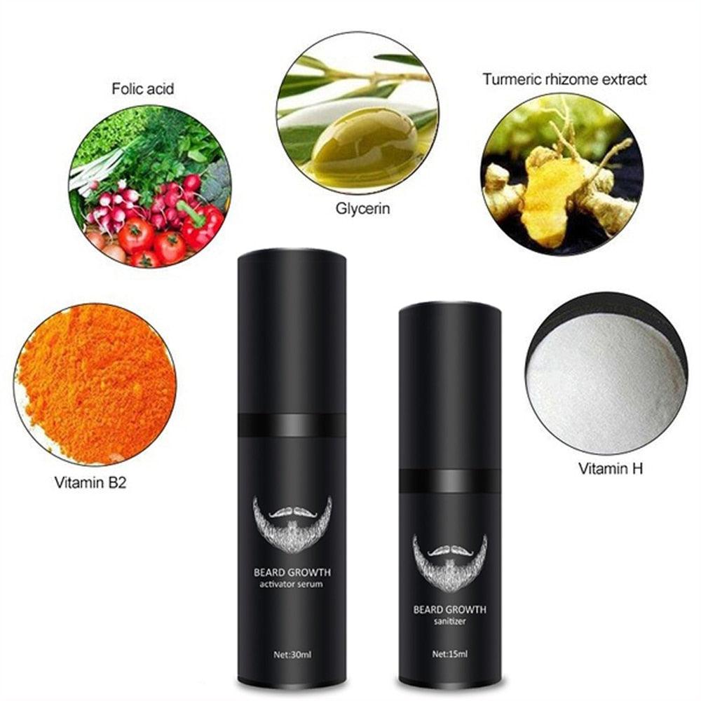 Kit de crescimento e potencializador de barba Shop MultMarcas