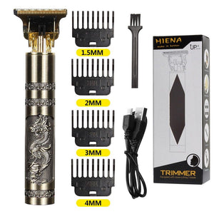 Máquina de corte de cabelo e barba elétrica USB T9 recarregável Shop MultMarcas