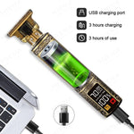 Máquina de corte de cabelo e barba elétrica USB T9 recarregável Shop MultMarcas