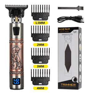 Máquina de corte de cabelo e barba elétrica USB T9 recarregável Shop MultMarcas