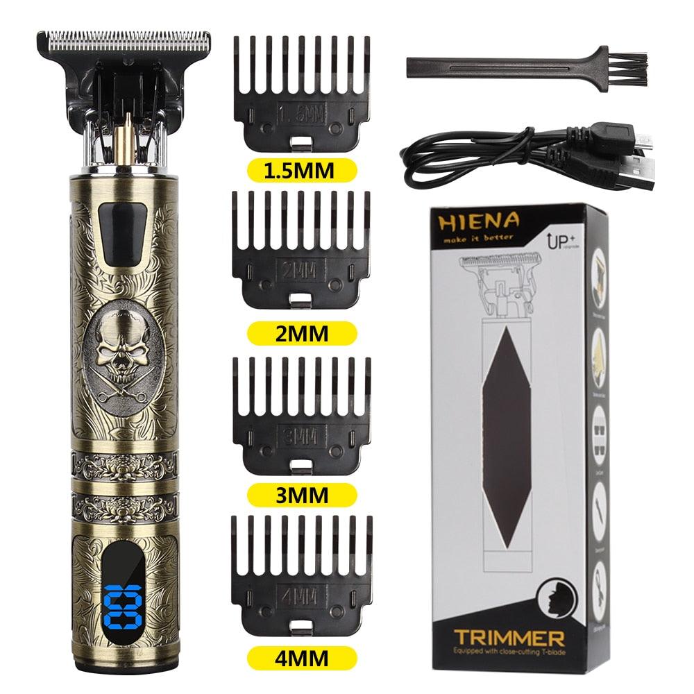 Máquina de corte de cabelo e barba elétrica USB T9 recarregável Shop MultMarcas