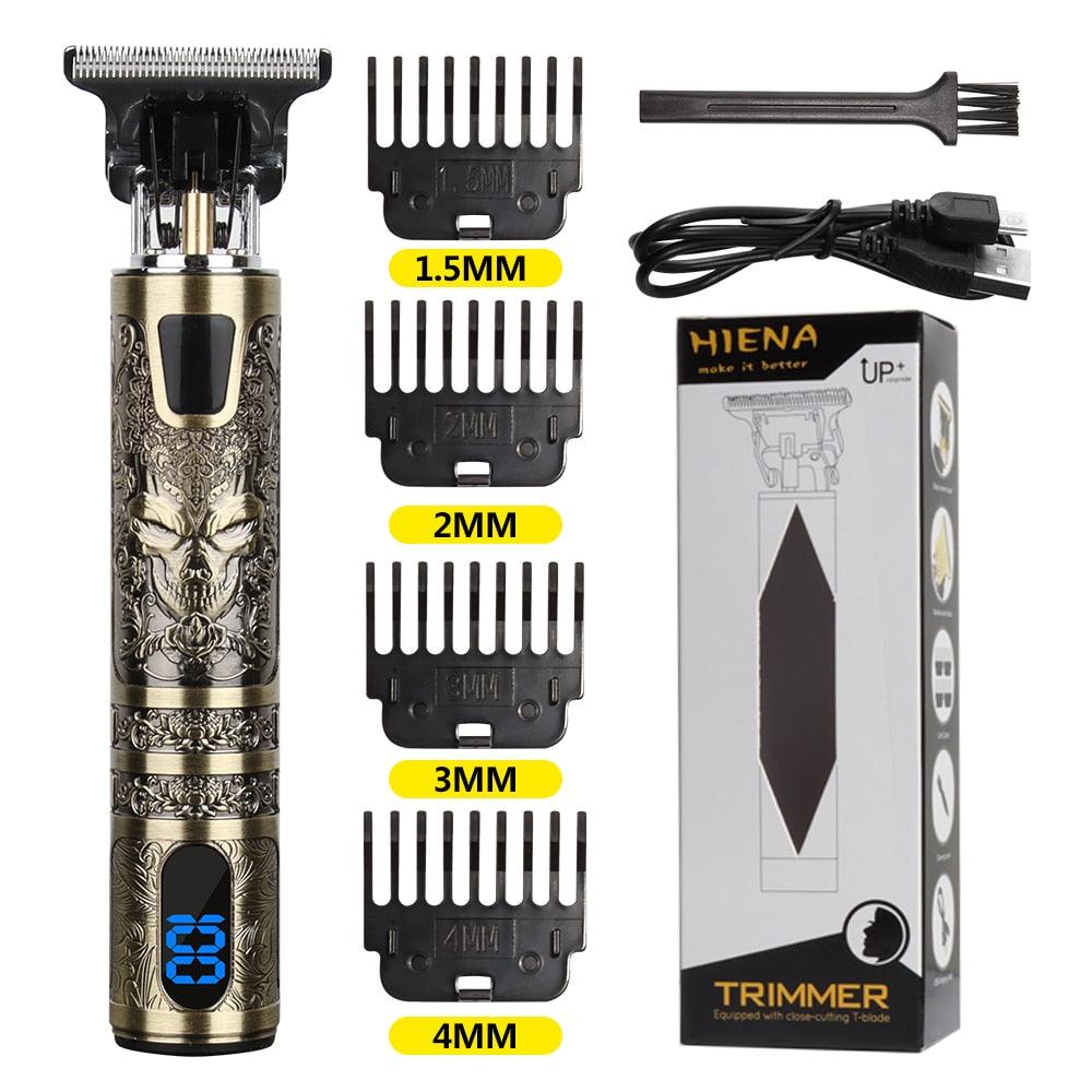 Máquina de corte de cabelo e barba elétrica USB T9 recarregável Shop MultMarcas