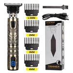 Máquina de corte de cabelo e barba elétrica USB T9 recarregável Shop MultMarcas