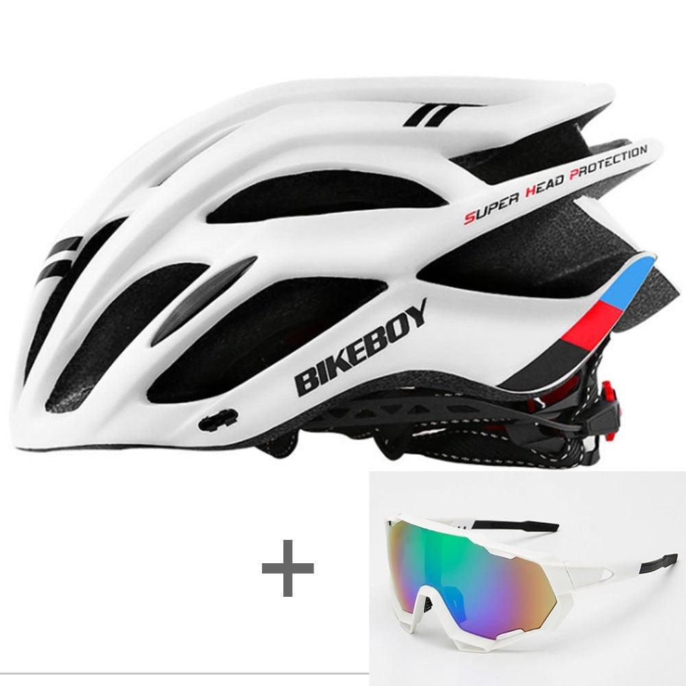 Capacete de ciclismo BIKEBOY Com Brinde Óculos, Balaclava ou Bolsa Shop MultMarcas