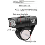 Lanterna T6 led luz da bicicleta 10w 800lm usb recarregável Shop MultMarcas