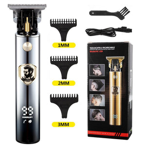 Máquina de corte de cabelo e barba elétrica USB T9 recarregável Shop MultMarcas
