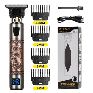 Máquina de corte de cabelo e barba elétrica USB T9 recarregável Shop MultMarcas
