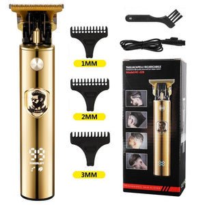 Máquina de corte de cabelo e barba elétrica USB T9 recarregável Shop MultMarcas