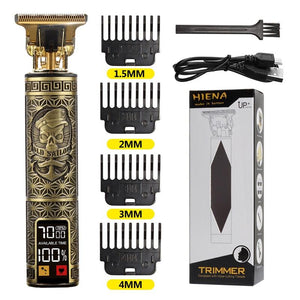Máquina de corte de cabelo e barba elétrica USB T9 recarregável Shop MultMarcas